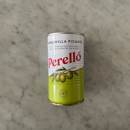 Perello Pitted Manzanilla Picante Olives 150g