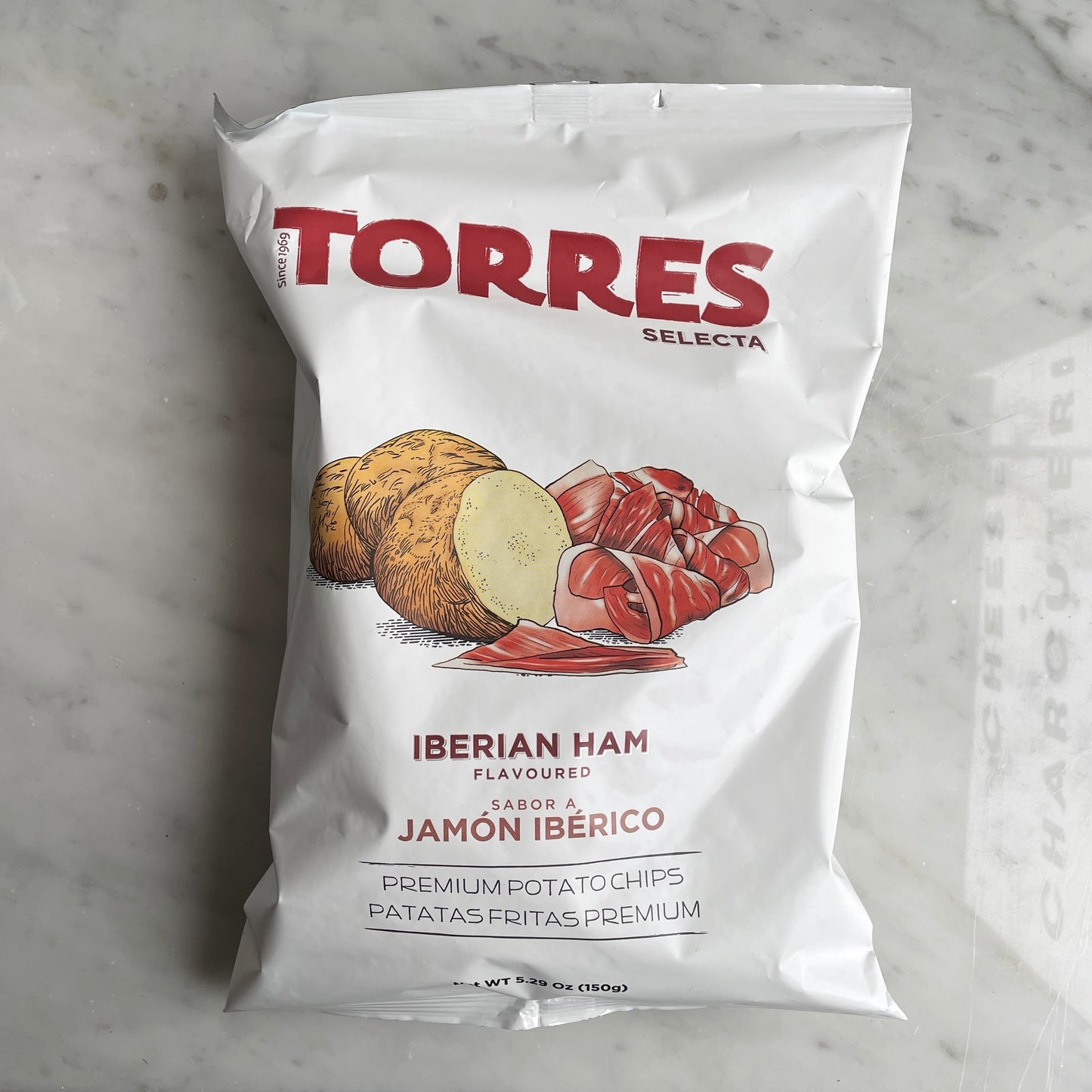 Torres Iberian Ham crisps, patatas 125g
